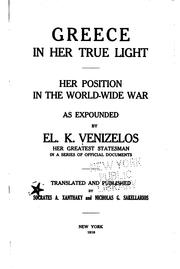 Cover of: Greece in her true light