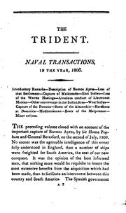 Cover of: The British trident; or, Register of naval actions, from ... the Spanish armada to the present time