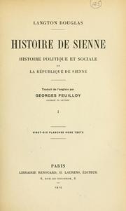 History of Siena. by R. Langton Douglas