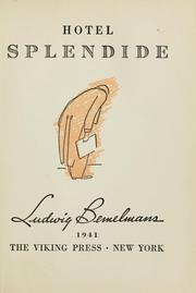 Cover of: Hotel Splendide