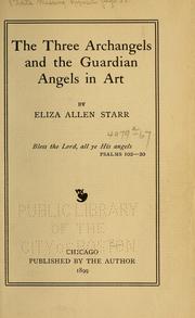 Cover of: The Three Archangels and the guardian angels in art