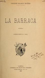 Cover of: La barraca: Novela