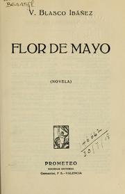 Cover of: Flor de mayo: (novela)