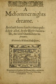 A Midsummer Night's Dream by William Shakespeare