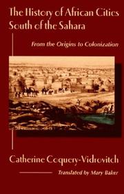 The history of African cities south of the Sahara by Catherine Coquery-Vidrovitch