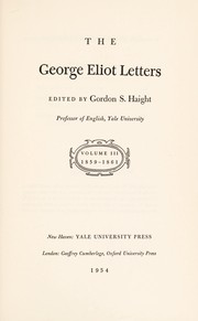 Cover of: The George Eliot letters