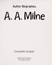 Cover of: A.A. Milne