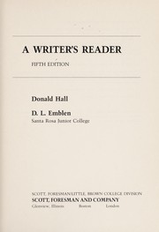 Cover of: A Writer's reader