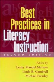 Cover of: Best Practices in Literacy Instruction, Second Edition