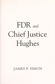 Cover of: FDR and Chief Justice Hughes