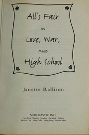 Cover of: All's Fair in Love,War and High Shool: Pullman High Series #2