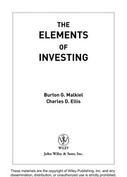 Cover of: The elements of investing