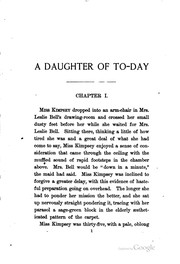 Cover of: A daughter of to-day. by Sara Jeannette Duncan, Sara Jeannette Duncan