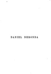 Cover of: Daniel Deronda: a novel