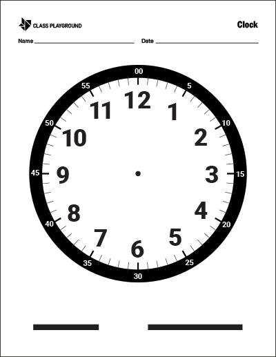 Clock Printable