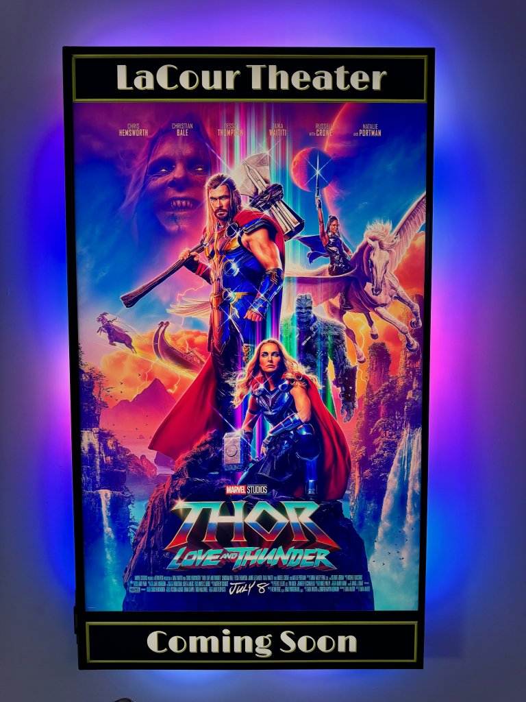 Magic Poster displaying a poster for the movie Thor Love and Thunder