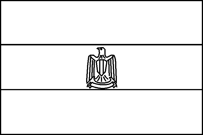 egypt flag black and white - Clip Art Library