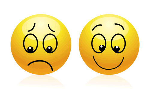 Sad And Happy Clipart