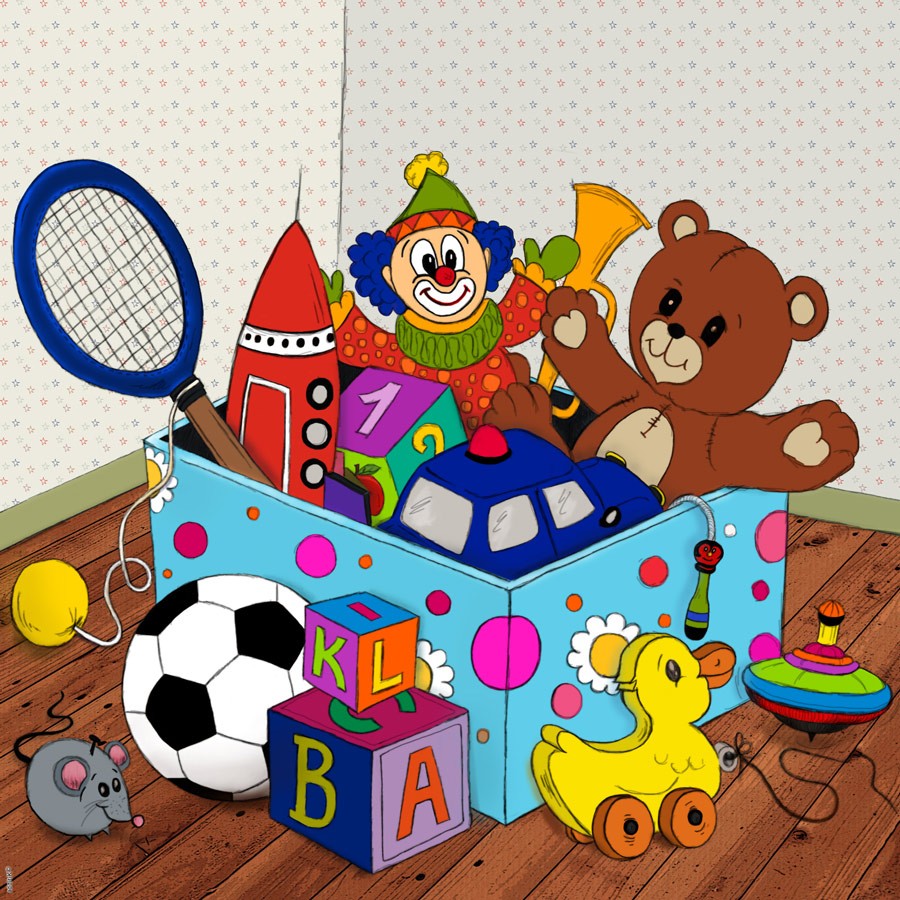 Kids Toys In Box Vector Clipart By Microvector Thehun - vrogue.co