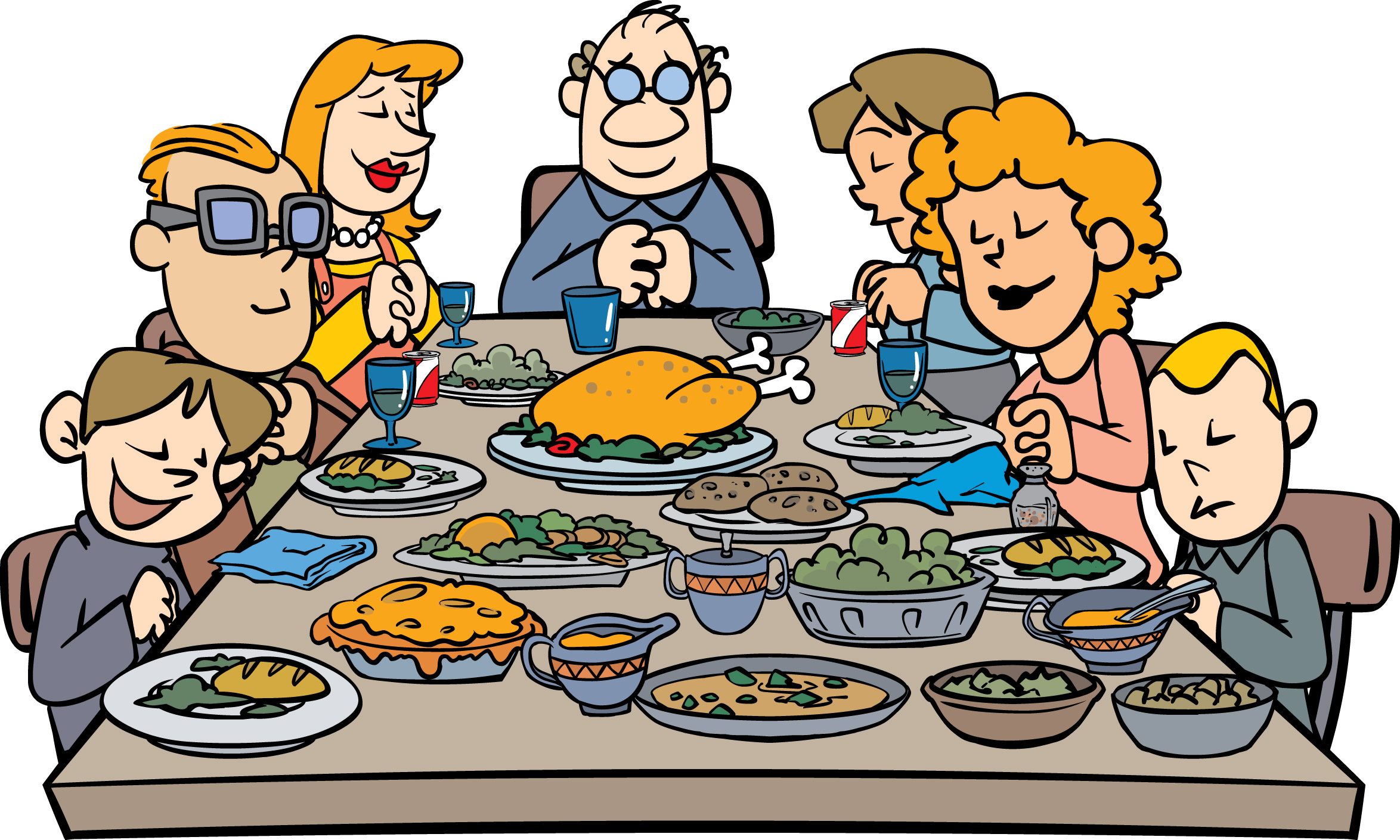 family dinner clip art - Clip Art Library