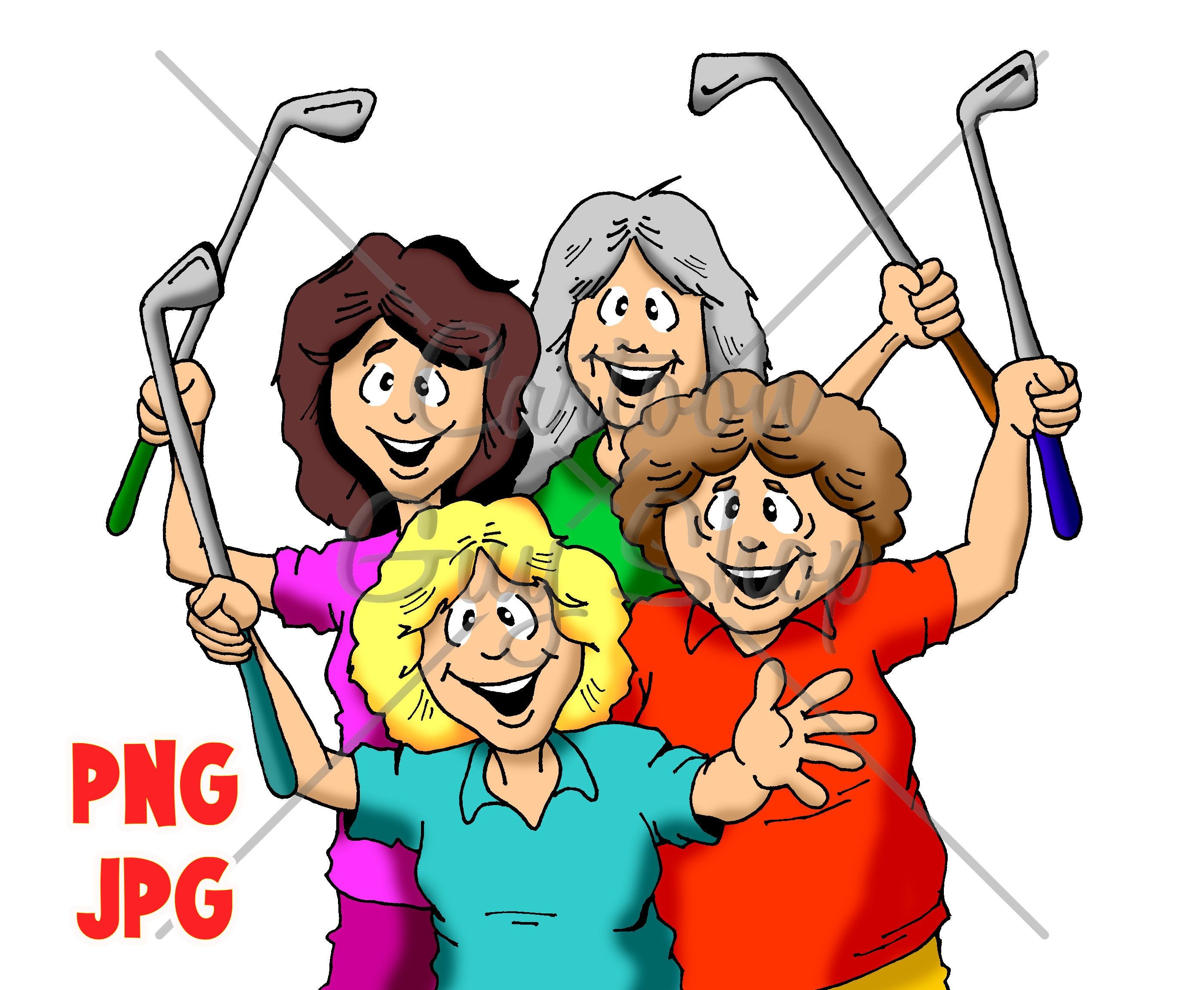 Happy Golf Ball Swinging A Golf Club Royalty Free SVG, Cliparts - Clip ...