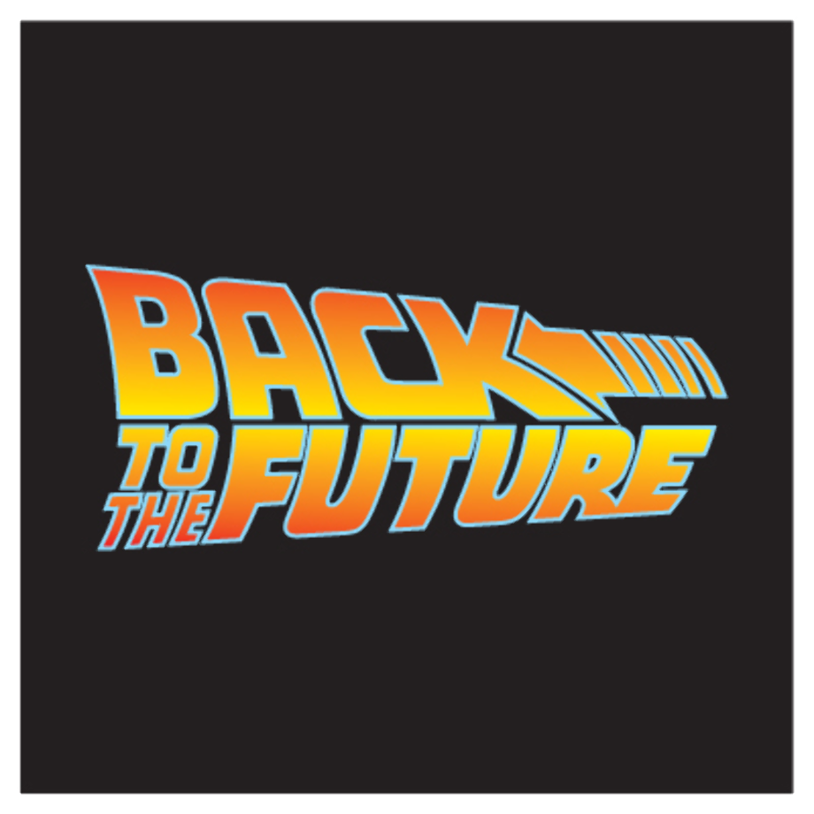 Back to the future logo poster