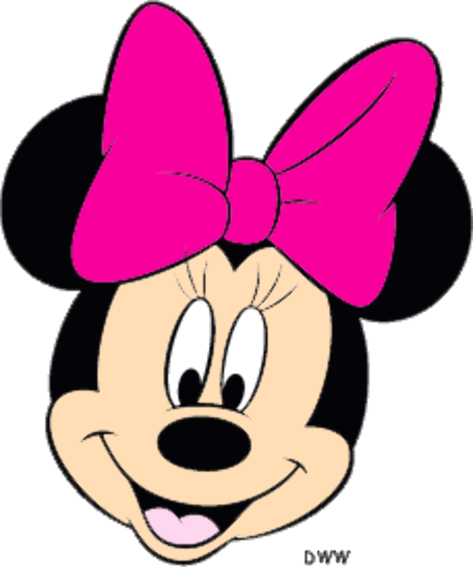 Pink Printable Minnie Mouse Face - Printable World Holiday