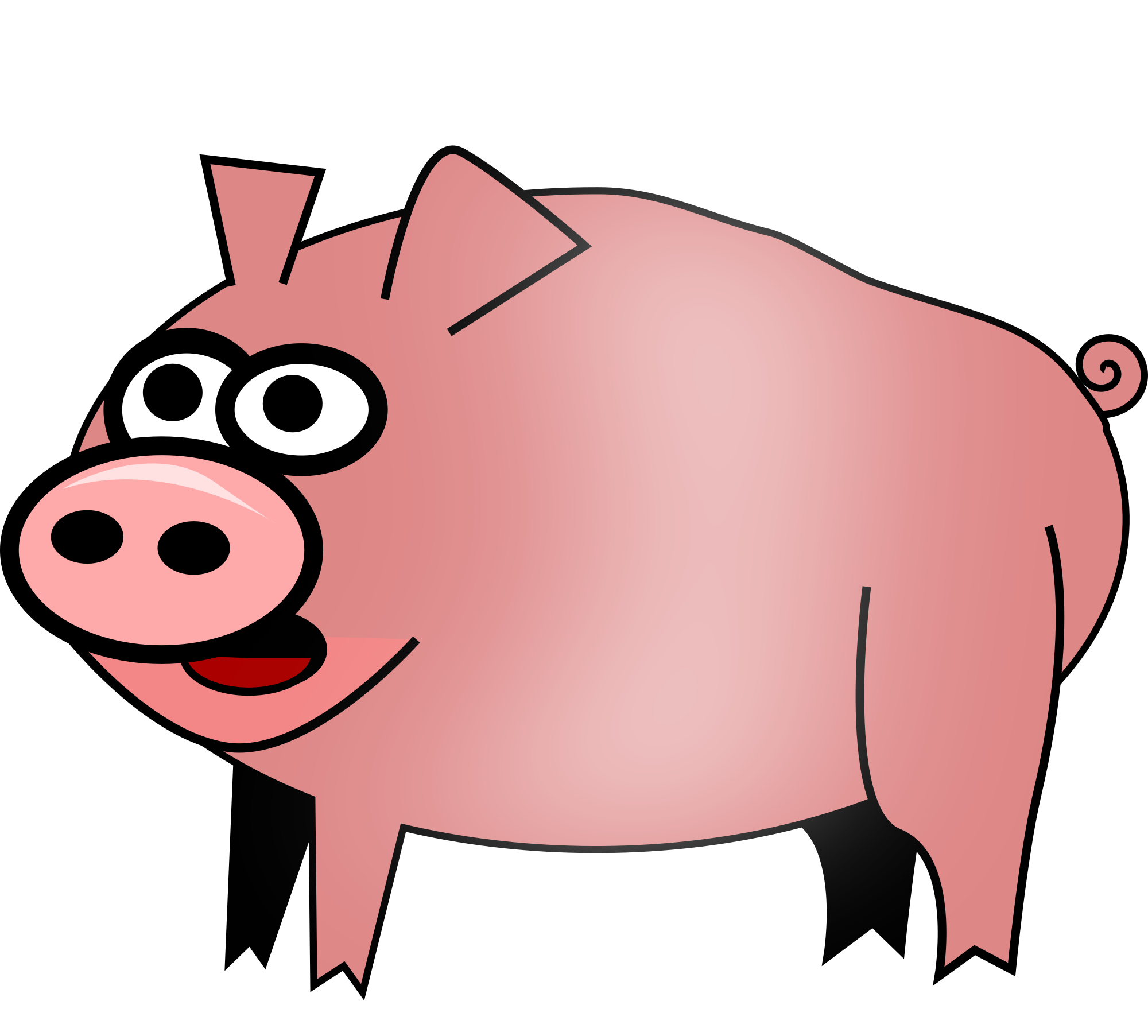 Cute pig clipart