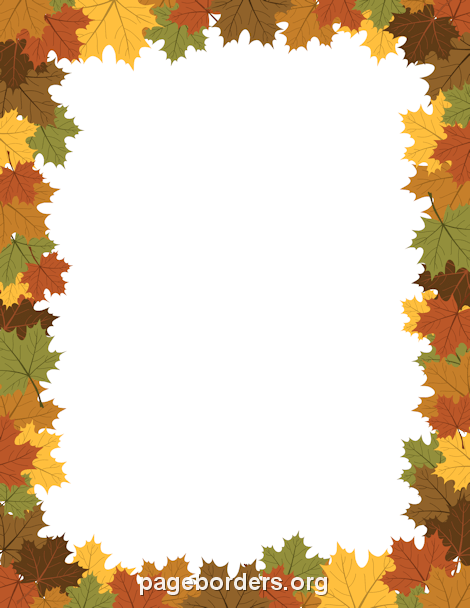 Free fall borders clip art page and vector graphics png