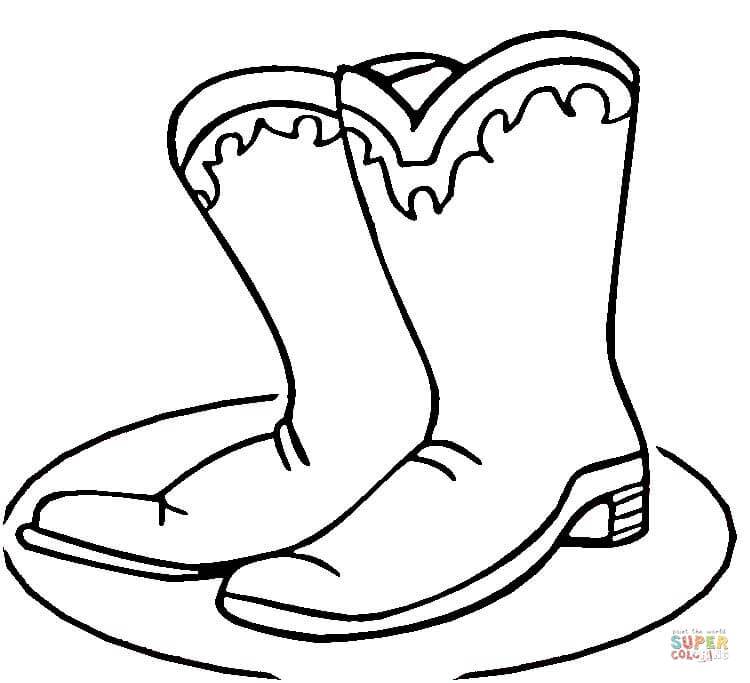 Rain Boots Coloring Page