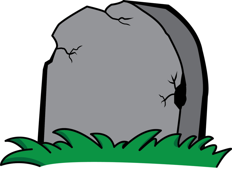 Tombstone Coloring Page Clipart