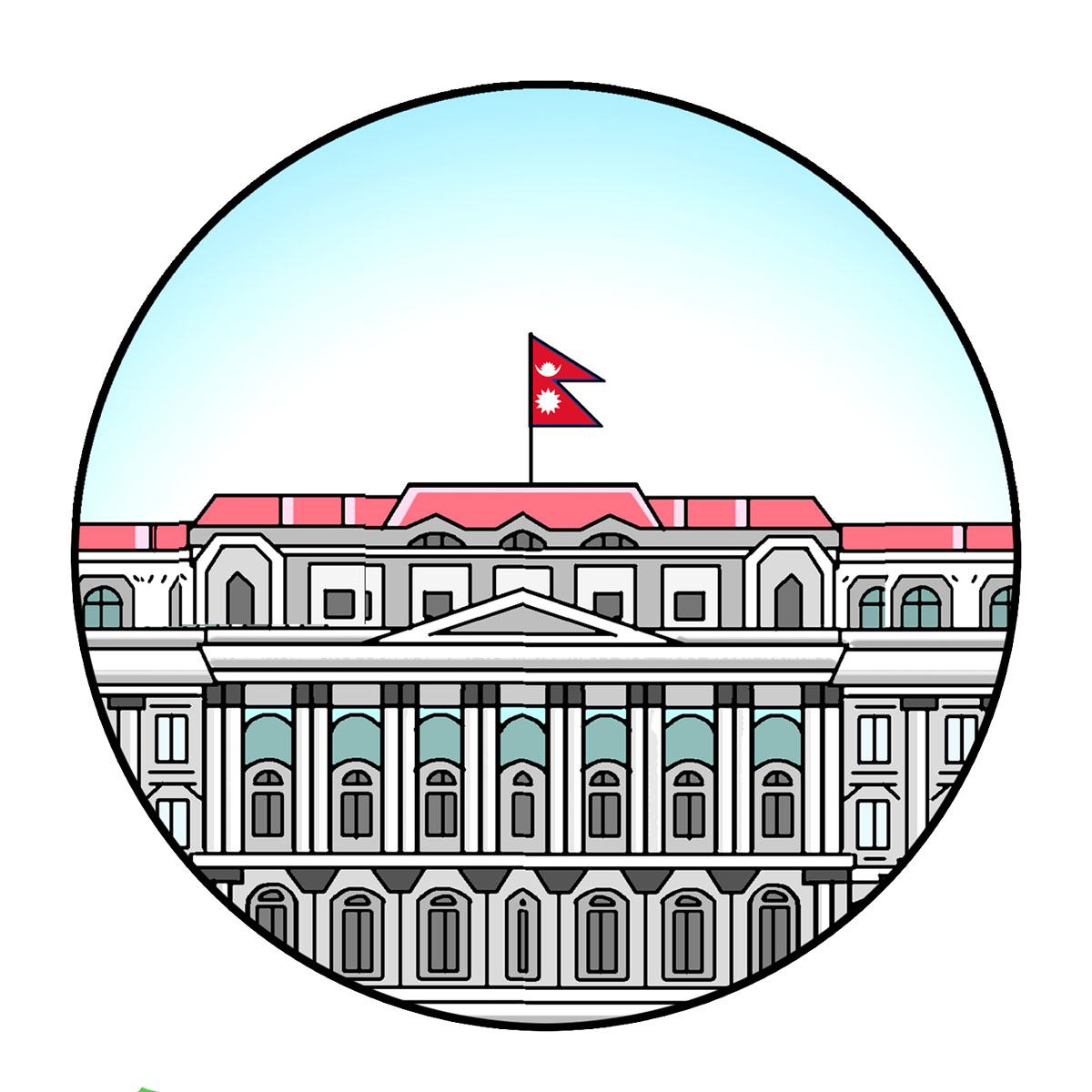 singha durbar clipart