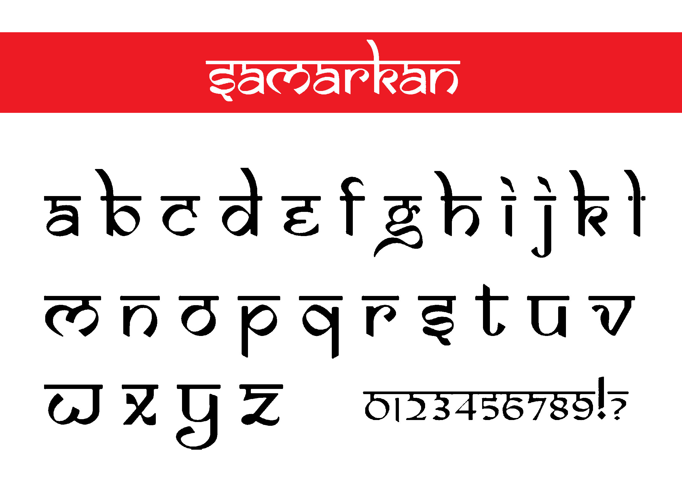 Samarkan Font