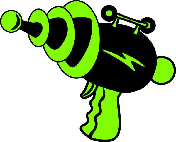 Ray Gun Green And Black No Shadow Clip Art at Clker.com - vector ...