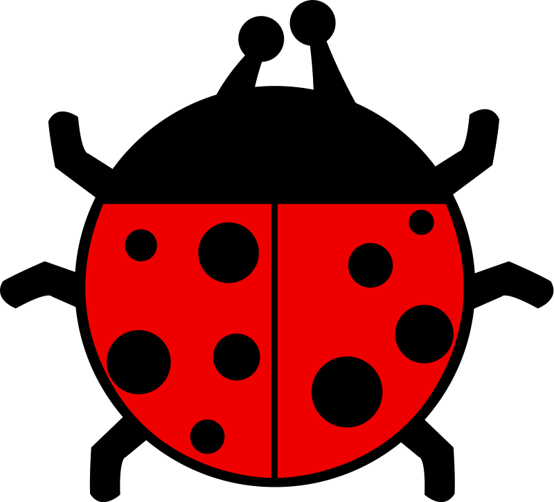 Ladybug flat colors Free Vector / 4Vector