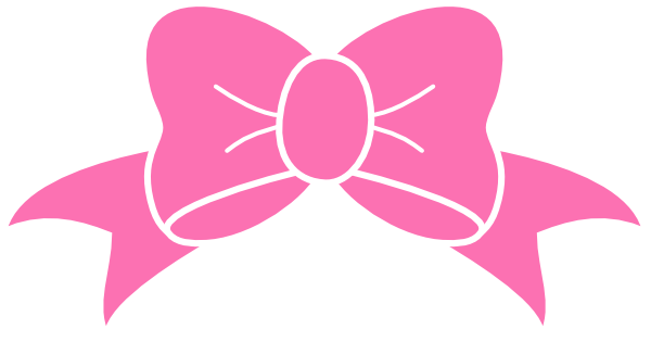 Hot Pink Bow clip art - vector clip art online, royalty free ...