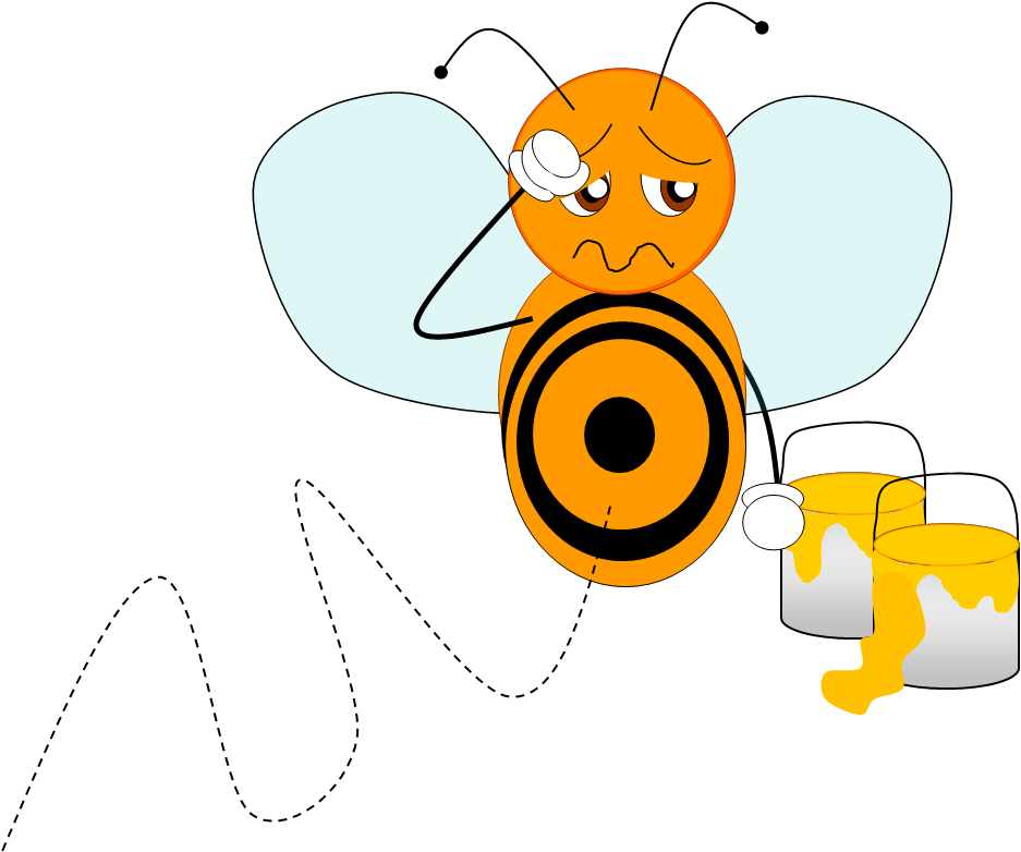 Bee 5 image - vector clip art online, royalty free & public domain