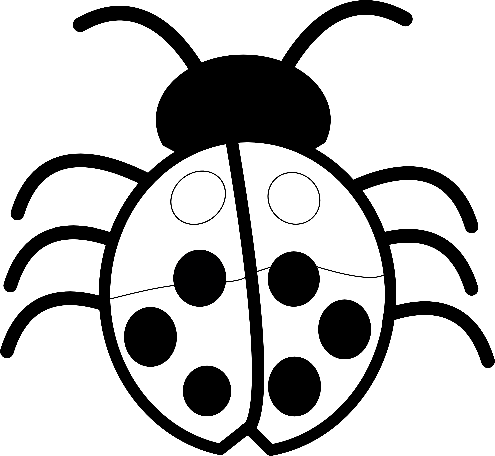 Ladybug Clipart Black And White | Clipart Panda - Free Clipart Images