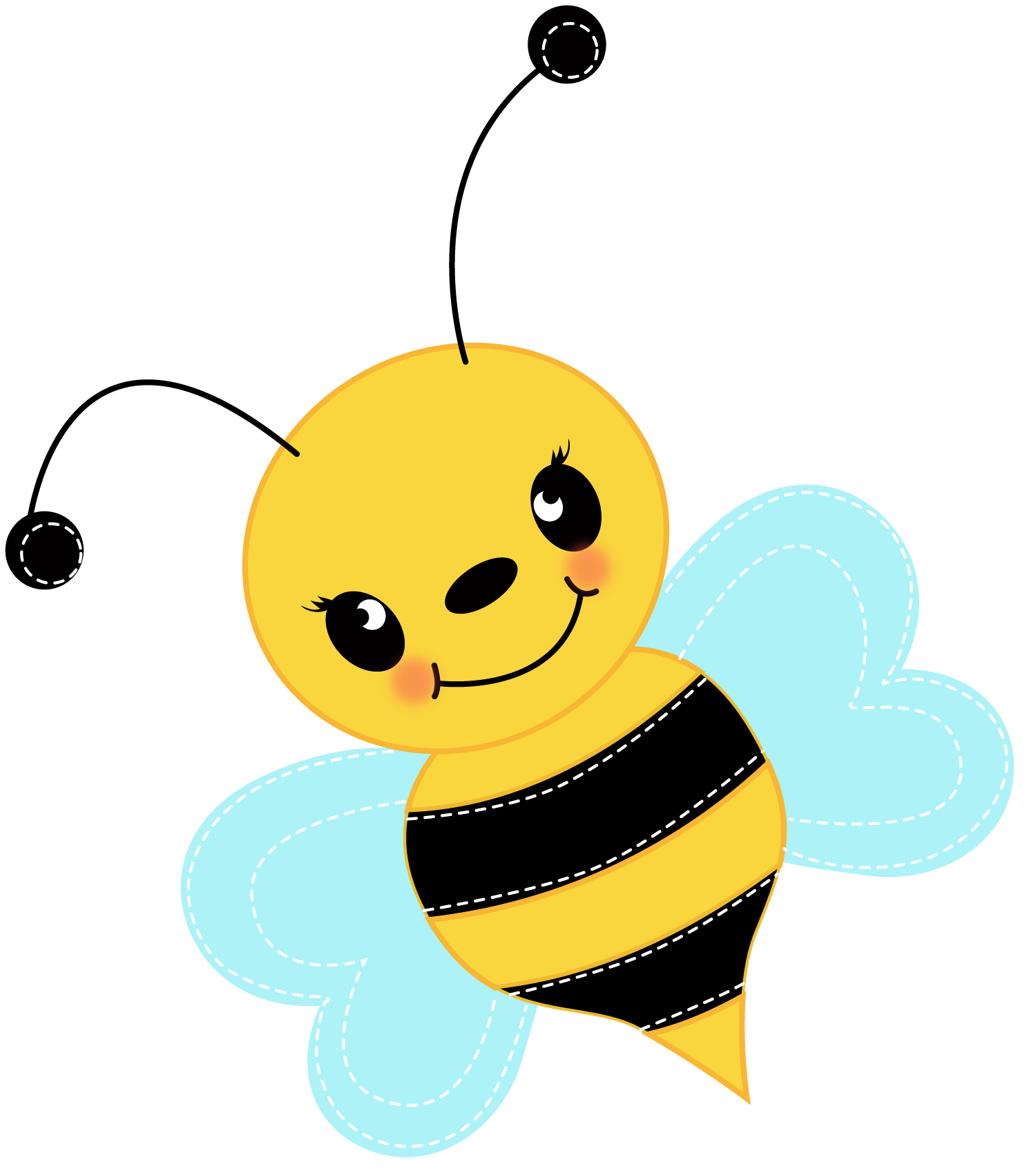 Images For > Yellow Bee Clip Art