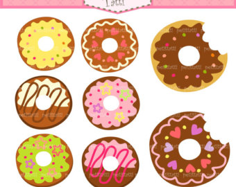 Popular items for donut clip art on Etsy