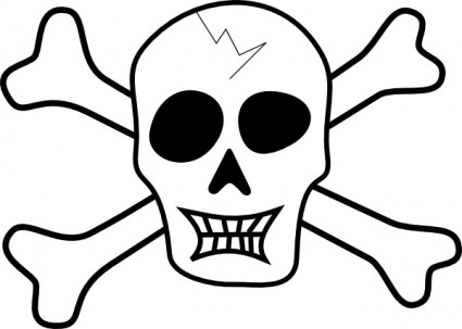 Pirate Skull And Bones clip art Vector clip art - Free vector for ...