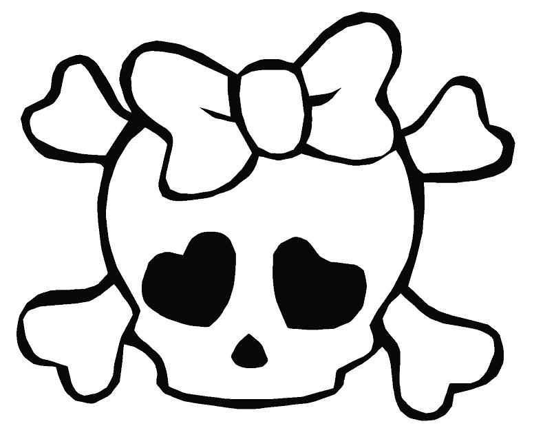 Skull And Bones Coloring Pages