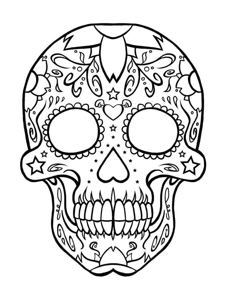 Skull Coloring Pages