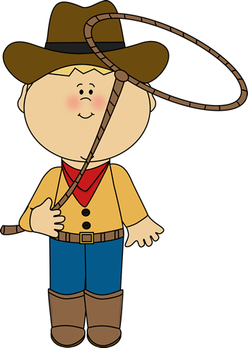 Cowboy with a Lasso Clip Art - Cowboy with a Lasso Image