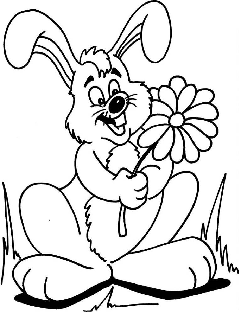 Coloring Pages Rabbits Bunny