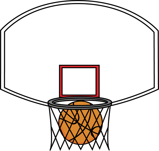 Basketball Backboard and Ball Clip Art - Basketball Backboard and ...