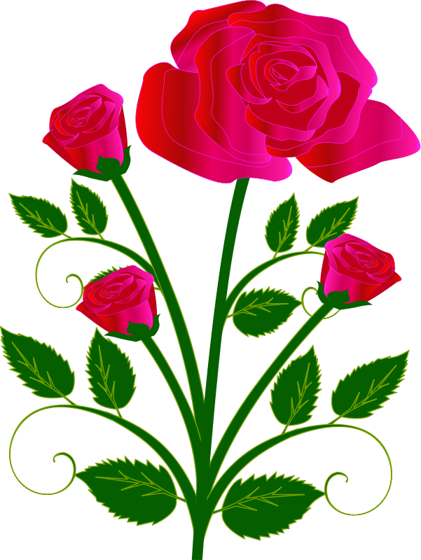 Free to Use & Public Domain Rose Clip Art