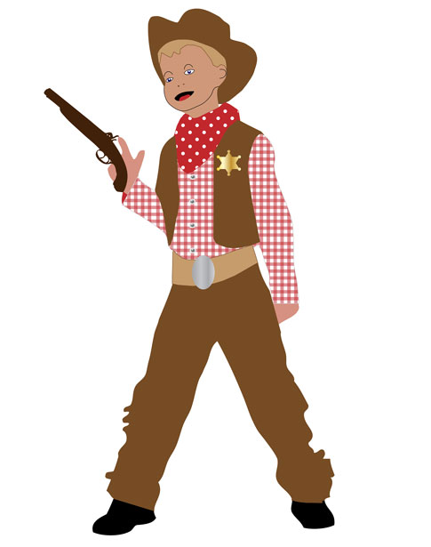 Cowboy Kid Clip-art Free Stock Photo - Public Domain Pictures