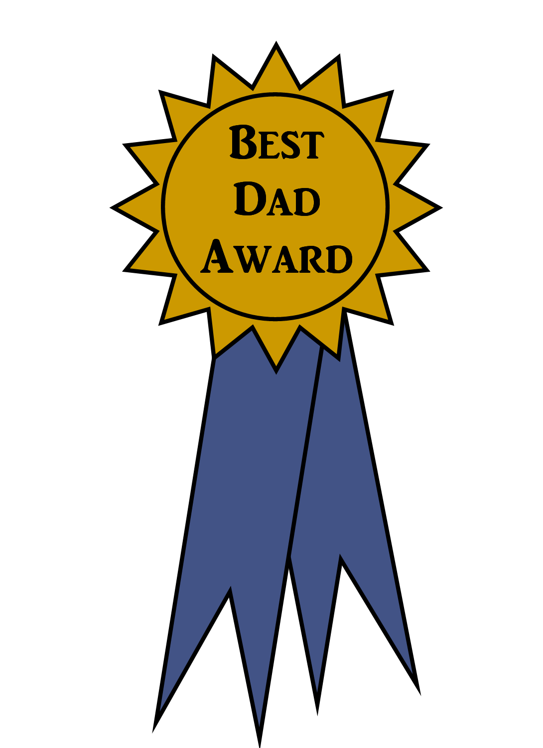 Free Clipart N Images: Father's Day Clip Art ~ Best Dad Award