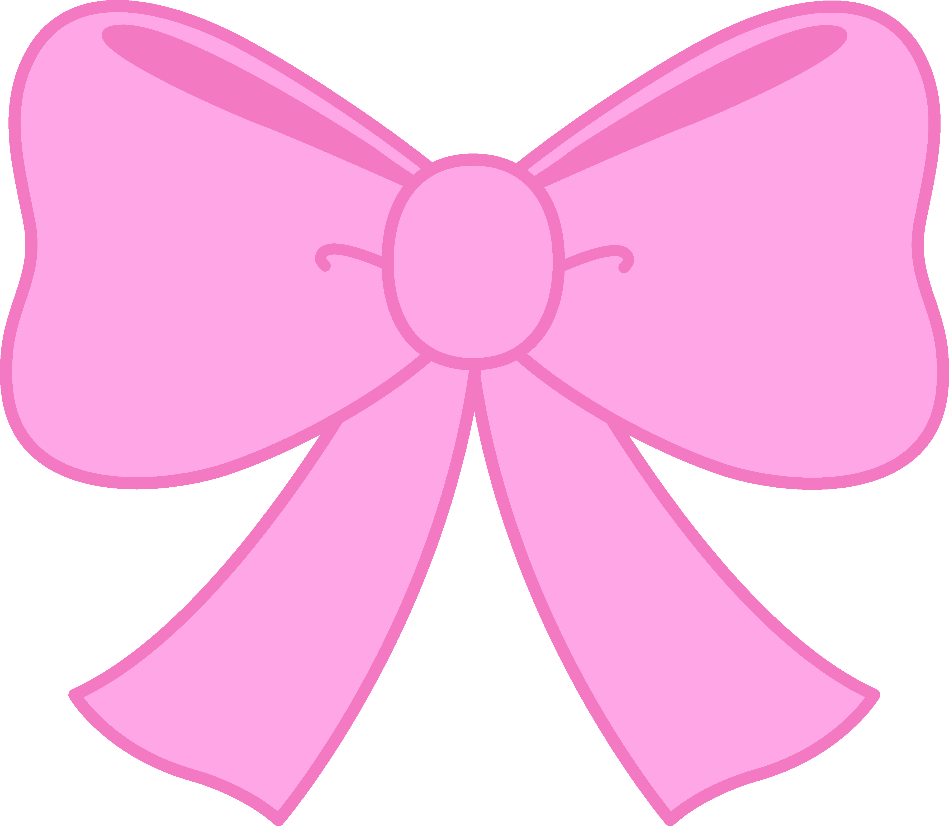 Cute Pink Bow Clipart - Free Clip Art